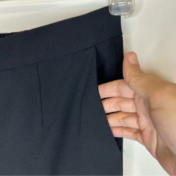 Babaton Black High Waisted Cropped Dress Pants, Size 4 - Picture 6 of 8